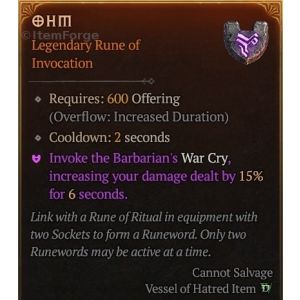 Diablo 4 Rune Ohm icon