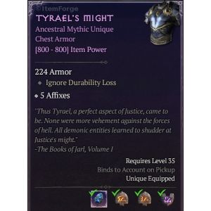 Diablo 4 Runes for Tyrael's Might icon