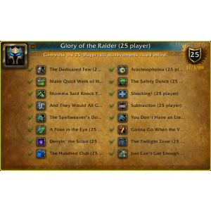 WoW Glory of the Raider 25 Player