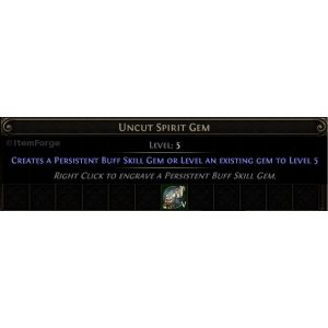 Path of Exile 2 Uncut Spirit Gem icon