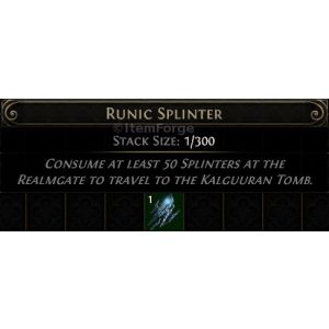 Path of Exile 2 Runic Splinter icon