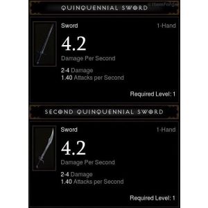Quinquennial Swords