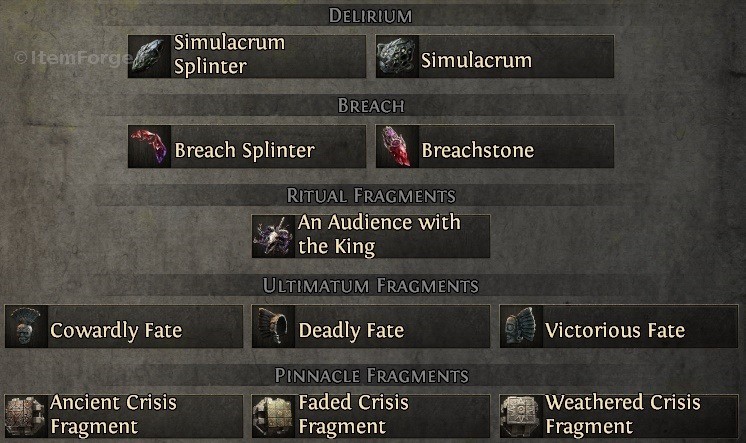 Path of Exile 2 Map Items